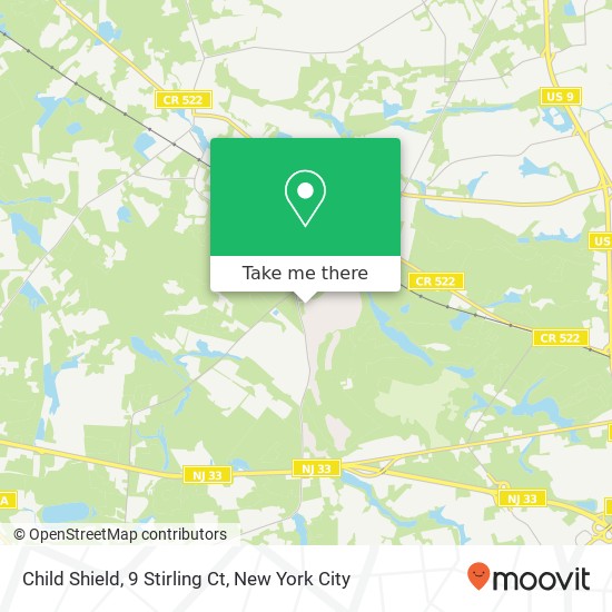 Mapa de Child Shield, 9 Stirling Ct