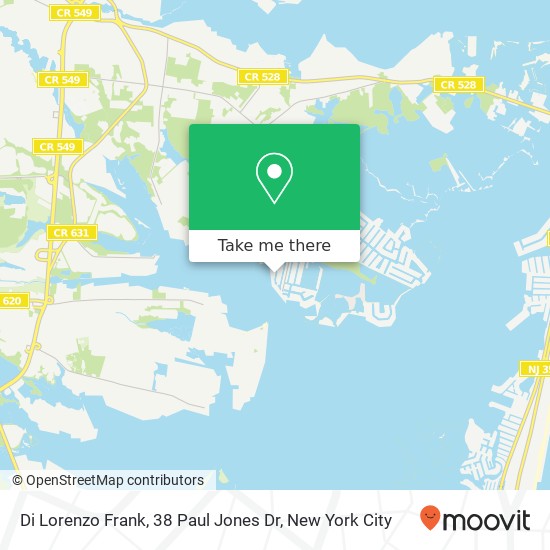 Mapa de Di Lorenzo Frank, 38 Paul Jones Dr