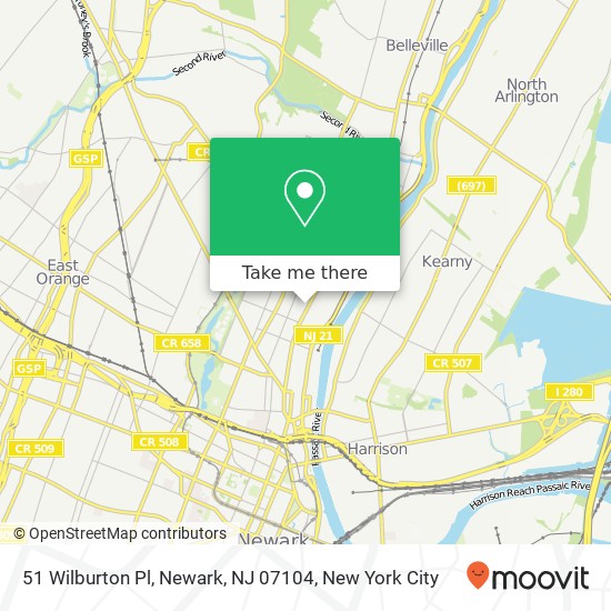 51 Wilburton Pl, Newark, NJ 07104 map