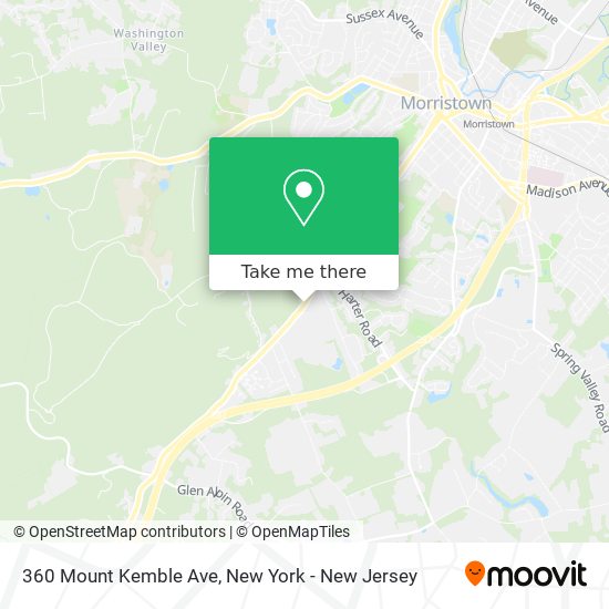 Mapa de 360 Mount Kemble Ave