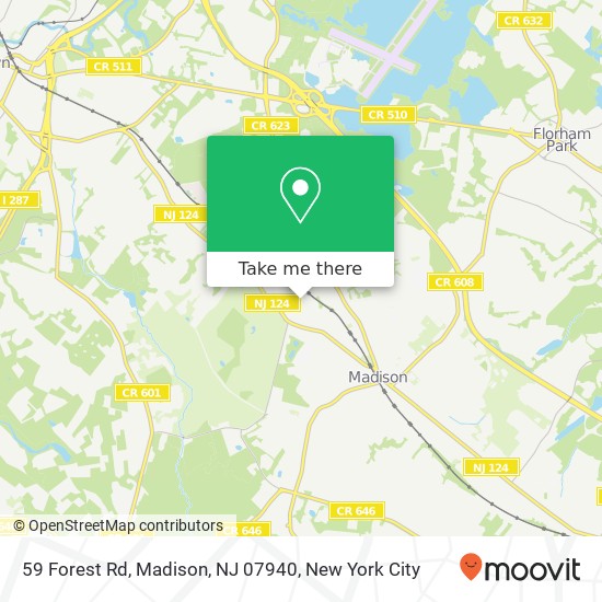 59 Forest Rd, Madison, NJ 07940 map