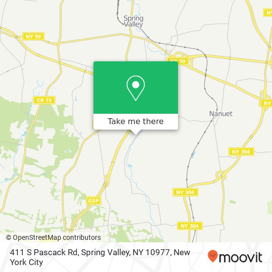 411 S Pascack Rd, Spring Valley, NY 10977 map