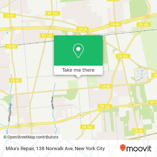 Mapa de Mike's Repair, 138 Norwalk Ave