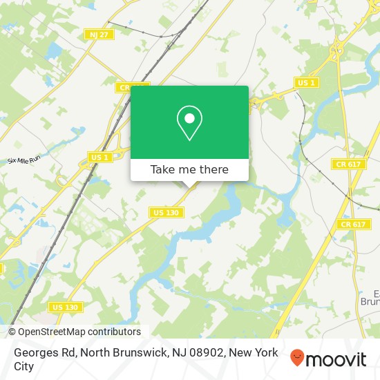 Mapa de Georges Rd, North Brunswick, NJ 08902