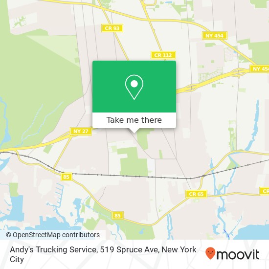 Andy's Trucking Service, 519 Spruce Ave map