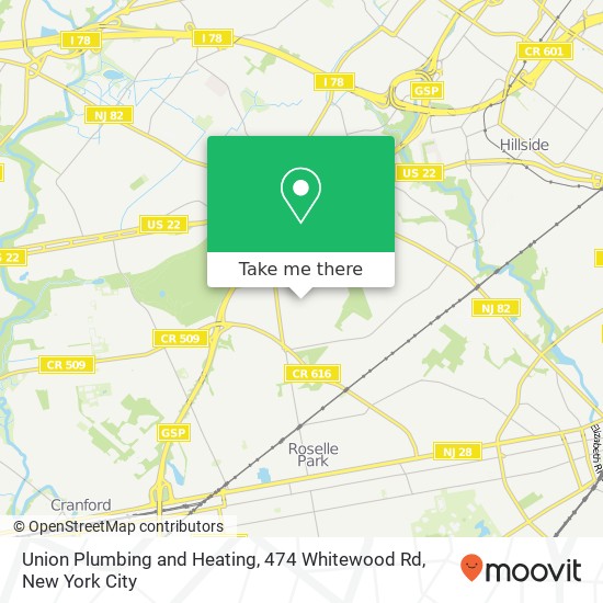 Union Plumbing and Heating, 474 Whitewood Rd map