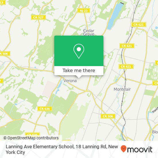 Mapa de Lanning Ave Elementary School, 18 Lanning Rd