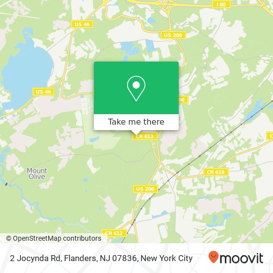 Mapa de 2 Jocynda Rd, Flanders, NJ 07836