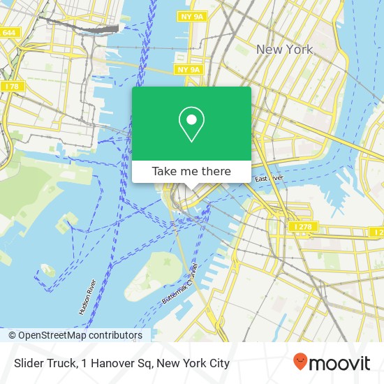 Mapa de Slider Truck, 1 Hanover Sq