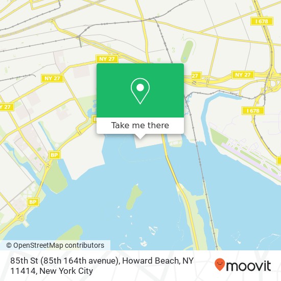 Mapa de 85th St (85th 164th avenue), Howard Beach, NY 11414