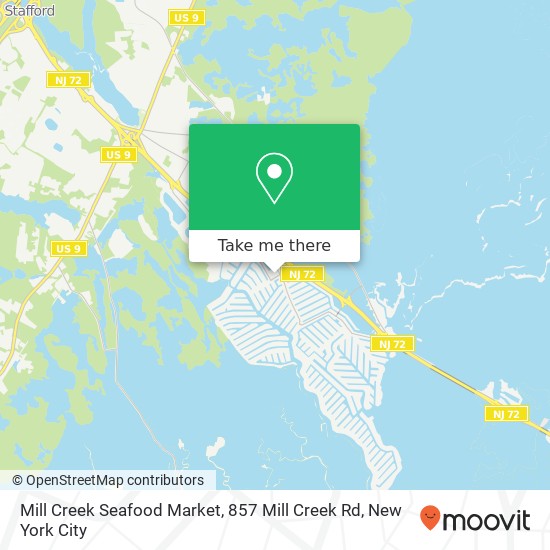 Mill Creek Seafood Market, 857 Mill Creek Rd map