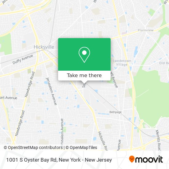 1001 S Oyster Bay Rd map