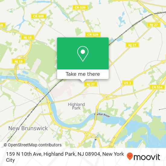 159 N 10th Ave, Highland Park, NJ 08904 map