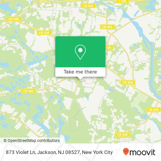 873 Violet Ln, Jackson, NJ 08527 map