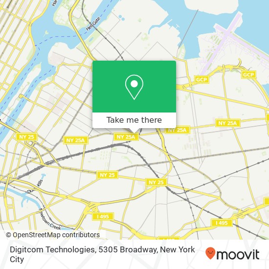 Digitcom Technologies, 5305 Broadway map