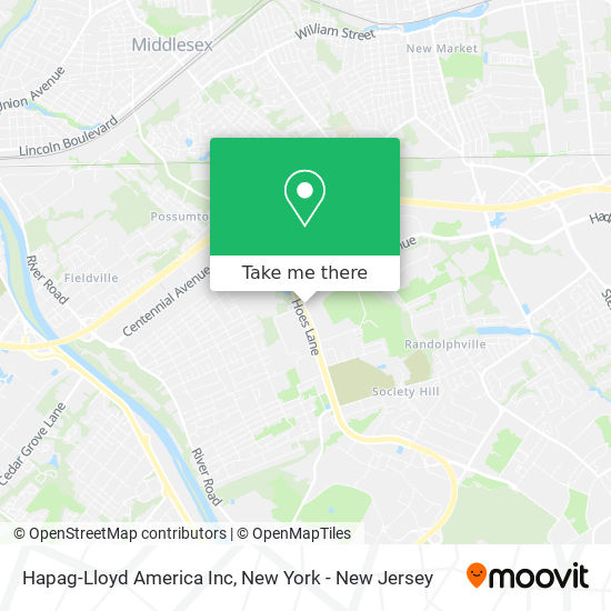 Hapag-Lloyd America Inc map