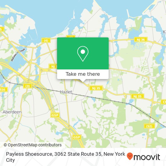 Payless Shoesource, 3062 State Route 35 map