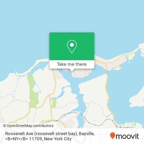 Roosevelt Ave (roosevelt street bay), Bayville, <B>NY< / B> 11709 map