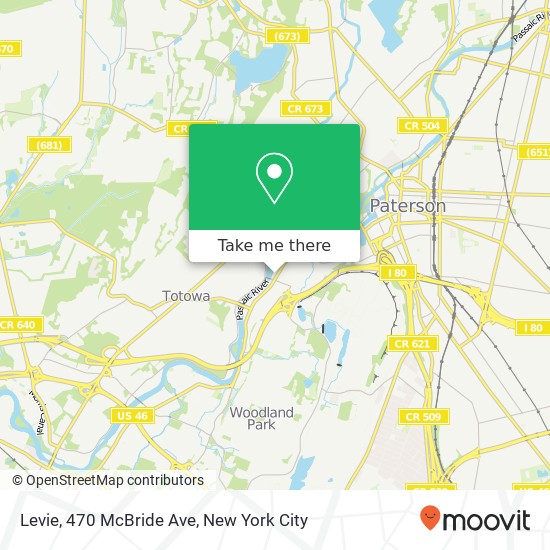 Mapa de Levie, 470 McBride Ave