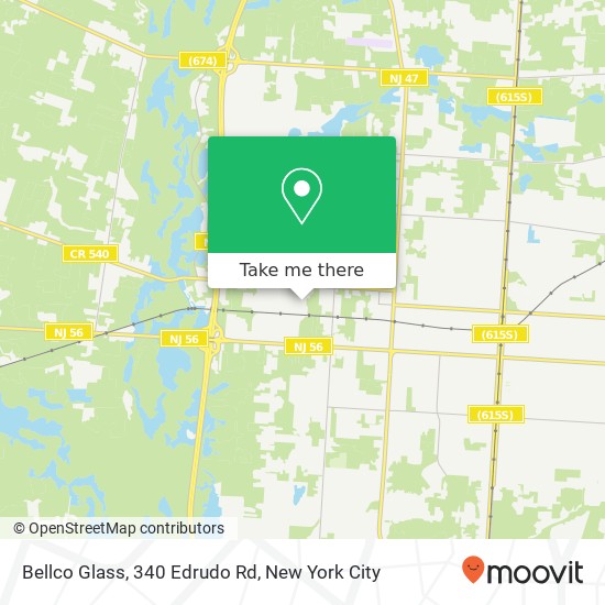 Mapa de Bellco Glass, 340 Edrudo Rd