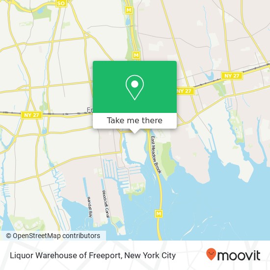 Liquor Warehouse of Freeport map