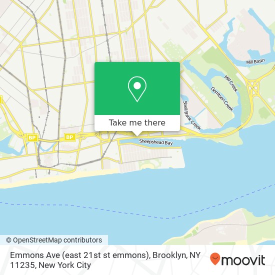 Emmons Ave (east 21st st emmons), Brooklyn, NY 11235 map