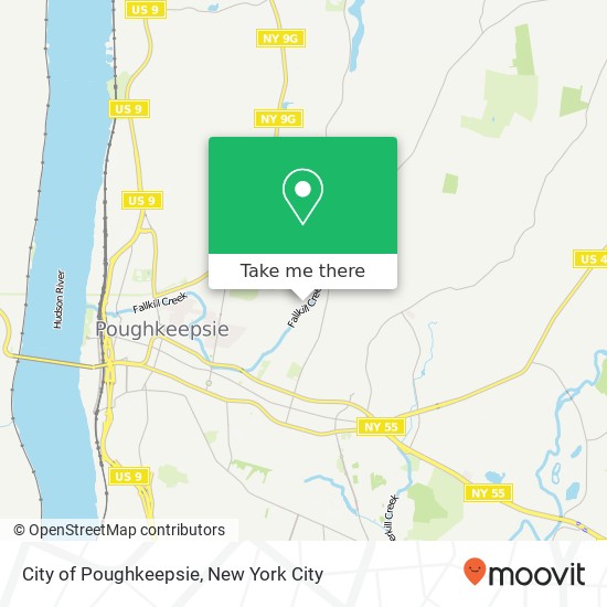 Mapa de City of Poughkeepsie