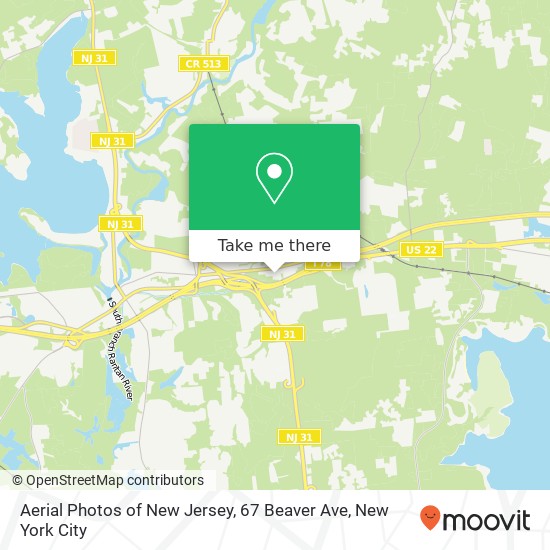 Mapa de Aerial Photos of New Jersey, 67 Beaver Ave