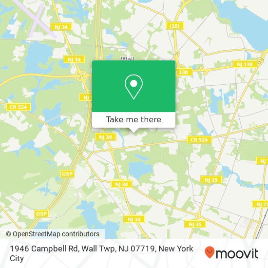 1946 Campbell Rd, Wall Twp, NJ 07719 map