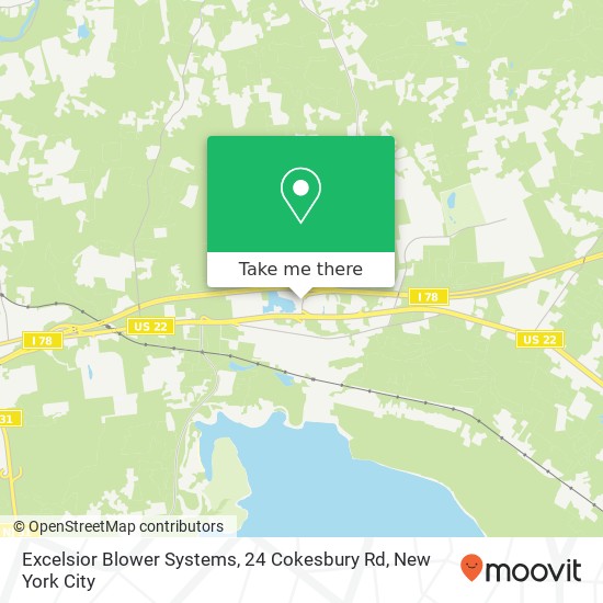 Mapa de Excelsior Blower Systems, 24 Cokesbury Rd