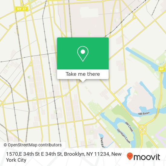1570,E 34th St E 34th St, Brooklyn, NY 11234 map