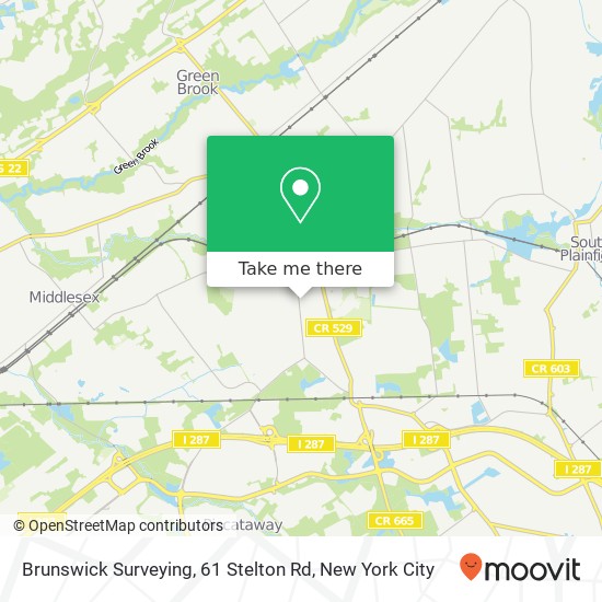 Brunswick Surveying, 61 Stelton Rd map