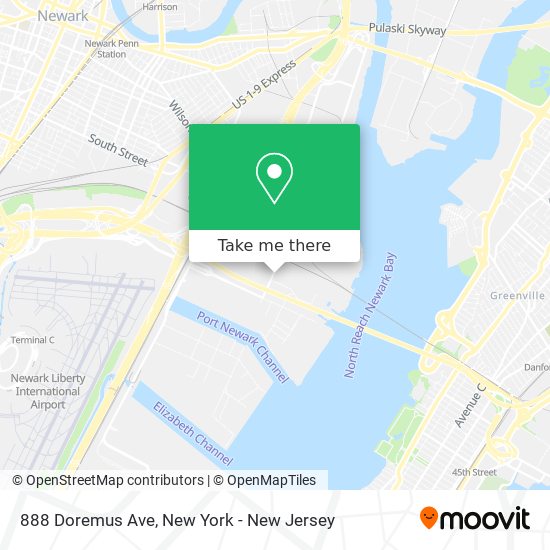 Mapa de 888 Doremus Ave