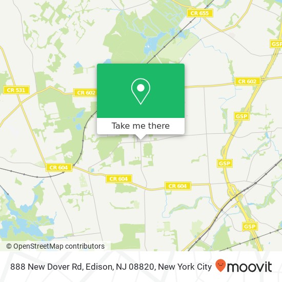 888 New Dover Rd, Edison, NJ 08820 map