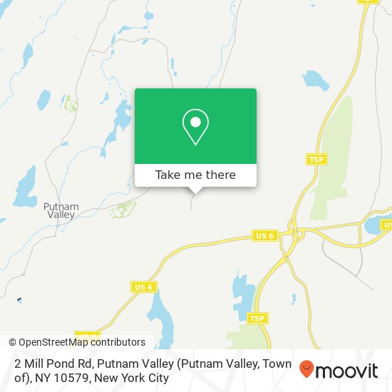 Mapa de 2 Mill Pond Rd, Putnam Valley (Putnam Valley, Town of), NY 10579