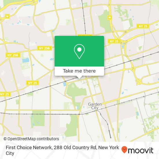 Mapa de First Choice Network, 288 Old Country Rd