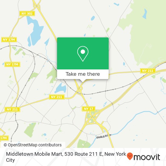 Mapa de Middletown Mobile Mart, 530 Route 211 E