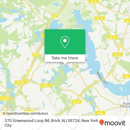 370 Greenwood Loop Rd, Brick, NJ 08724 map