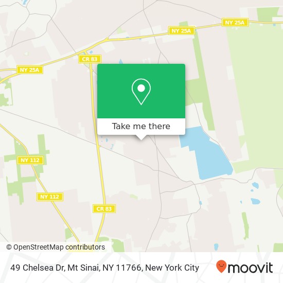 49 Chelsea Dr, Mt Sinai, NY 11766 map