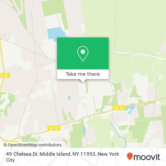 49 Chelsea Dr, Middle Island, NY 11953 map