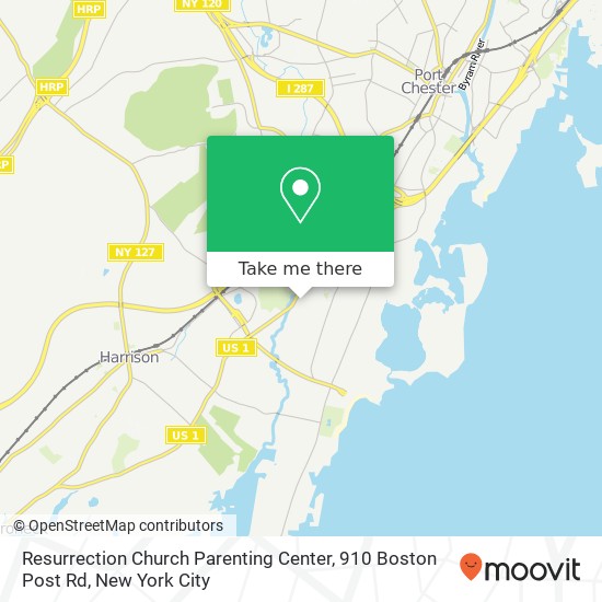 Mapa de Resurrection Church Parenting Center, 910 Boston Post Rd