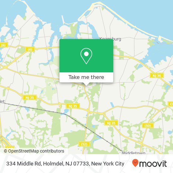 334 Middle Rd, Holmdel, NJ 07733 map