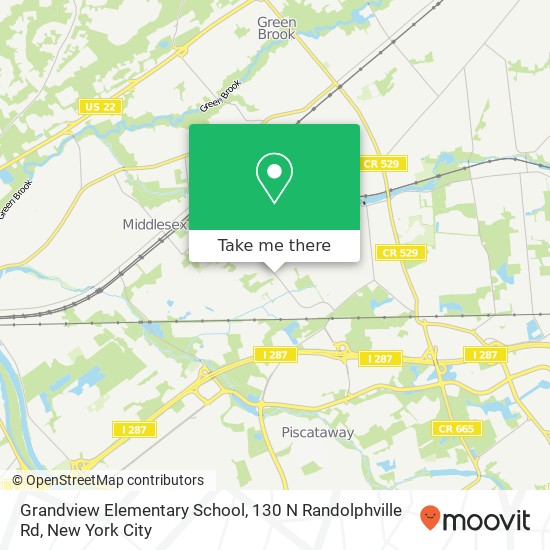 Mapa de Grandview Elementary School, 130 N Randolphville Rd