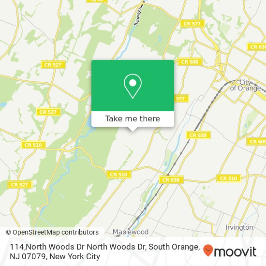 114,North Woods Dr North Woods Dr, South Orange, NJ 07079 map