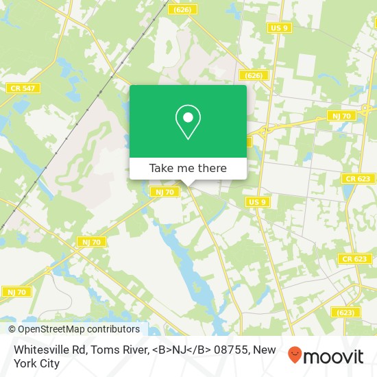 Whitesville Rd, Toms River, <B>NJ< / B> 08755 map