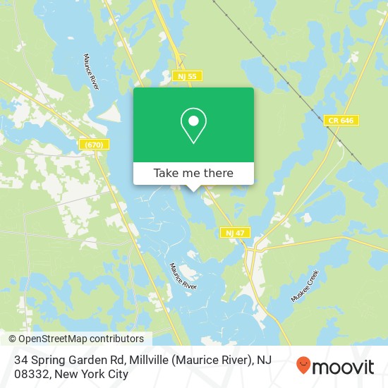 34 Spring Garden Rd, Millville (Maurice River), NJ 08332 map