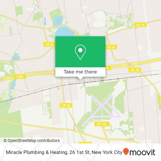 Miracle Plumbing & Heating, 26 1st St map