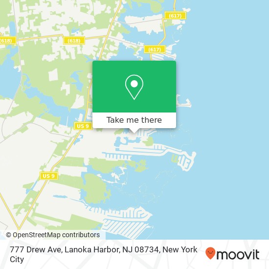 Mapa de 777 Drew Ave, Lanoka Harbor, NJ 08734