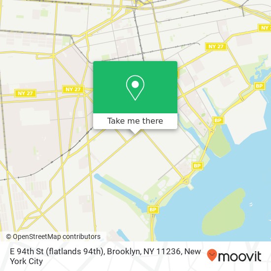 Mapa de E 94th St (flatlands 94th), Brooklyn, NY 11236