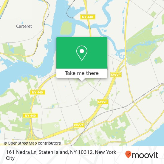 161 Nedra Ln, Staten Island, NY 10312 map